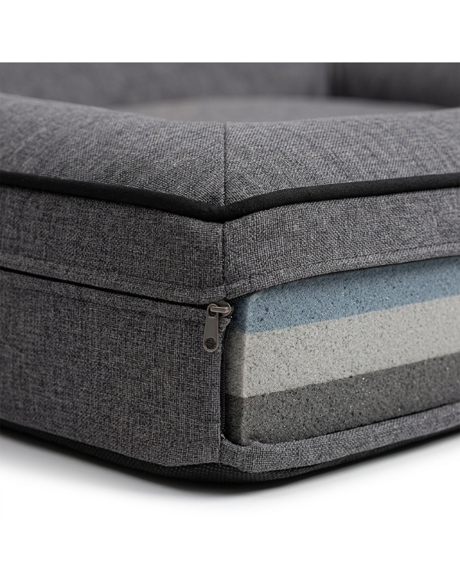 Rostl Large Layered Foam Dog Bed 110 x 80 cm Charcoal - Detail view