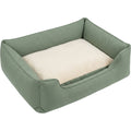 Rostl Large Three-Sided Bolster Dog Bed 105 x 75 cm Sage - Product view