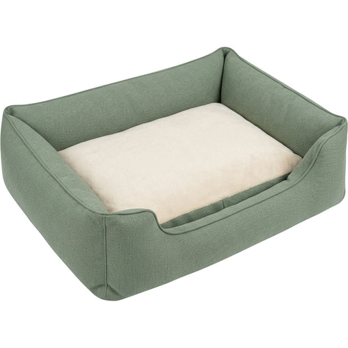 Rostl Large Three-Sided Bolster Dog Bed 105 x 75 cm Sage - Product view